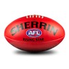 Sherrin AFL Rising Star Leather Football, Red, Size 3