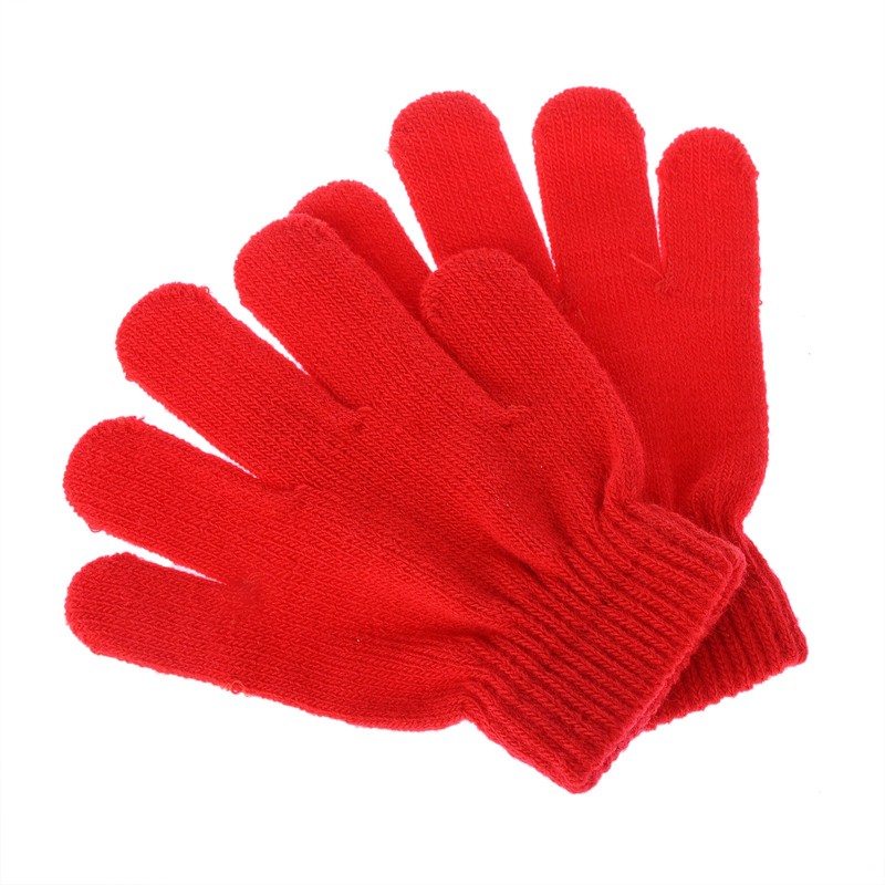Pinksee Kids Boys Girls Winter Warm Stretchy Knitted Magic Gloves