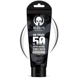 WARRIOR - WIN YOUR BATTLES- SPF 50 Tinted Sunscreen for Face - Zinc and Titanium Tinted Moisturizer with SPF - Water Resistant, Non-Toxic Tinted Sunscreen Lotion for Sensitive Skin - 3 Fl. Oz