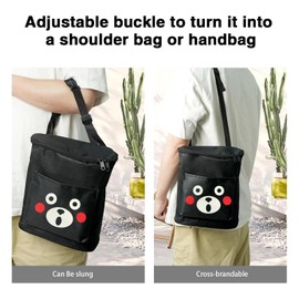 Lonwiner Bicycle Bag Removable Handlebar Bag Bicycle Children Bicycle Accessories Children Bicycle Basket Balance Bike Accessories Black