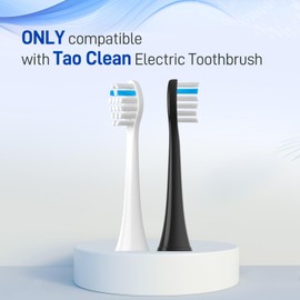 Toothbrush Heads Replacement Compatible with TAO Clean Electric Toothbrush, White, 10 Pack