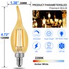 Energetic CA11 E12 LED Chandelier Light Bulbs 40W Equivalent, Dimmable
