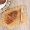 DESIOLE 4Pcs Wooden Honey Dipper Sticks, 6.3 Inch Honey Comb