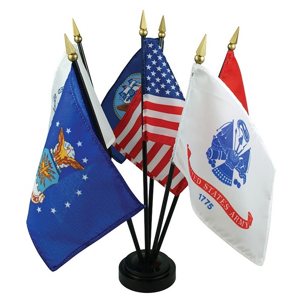 US Armed Forces Desk Set - 6 Flags