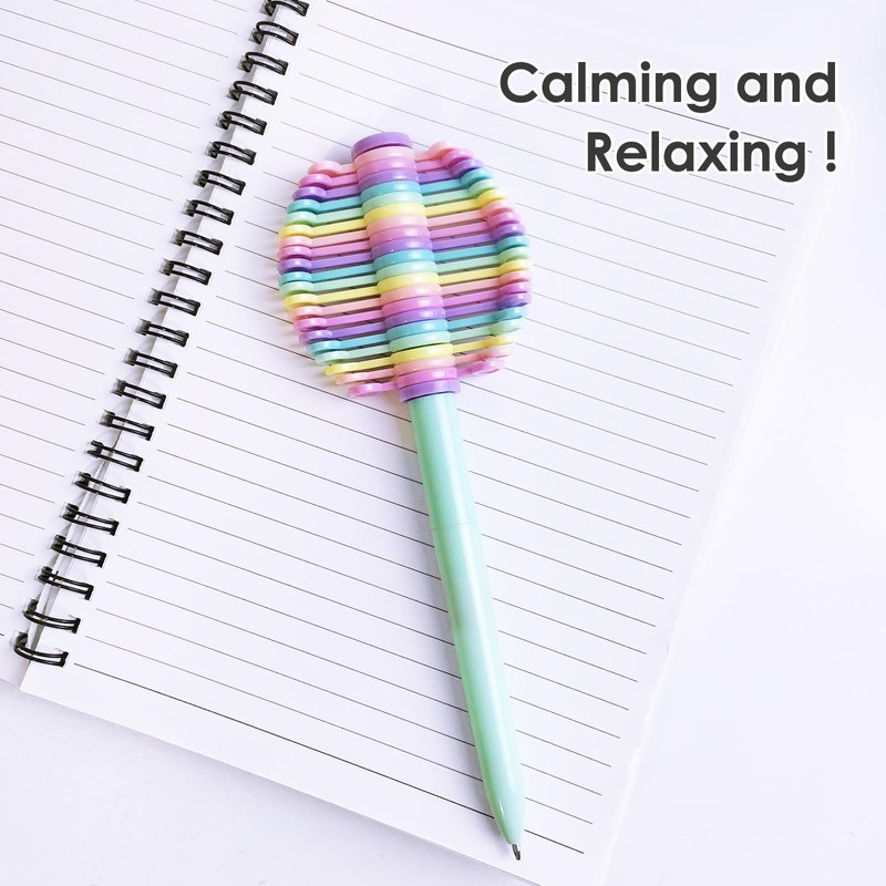 MINAGOO 10 Pack Rotatable Fidget Ballpoint Pen for Students,Gift for