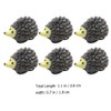 Resin Hedgehog Figures Mini Animal: 20 Pieces Lawn Micro Hedgehog