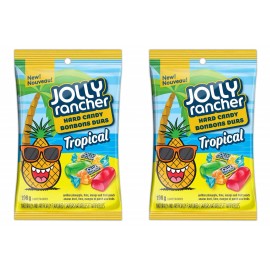 Hershey JOLLY RANCHER Tropical Hard Candy, 198g/7 oz., (2 Pack) {Imported from Canada}