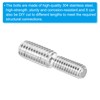 PATIKIL 5pcs M4*M5*20 Double End Thread Stud Bolts 304 Stainless