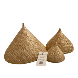 greenrelation Bamboo Food Cover for Food, Set of 3, Bamboo Cover for Food, Handmade