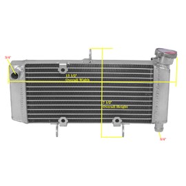 Motorcycle Full Aluminum Radiator For 2011-2013 2012 Honda CBR250R CBR 250 R
