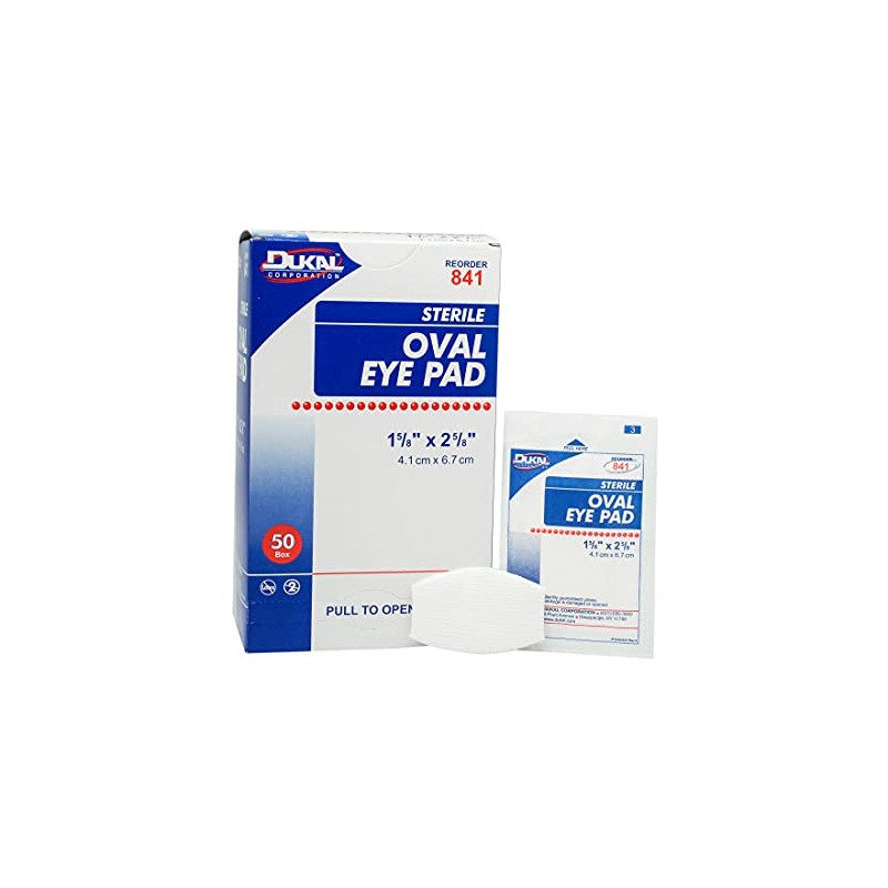 Dukal 841 Oval Eye Cotton Pads 1 5/8 in. x
