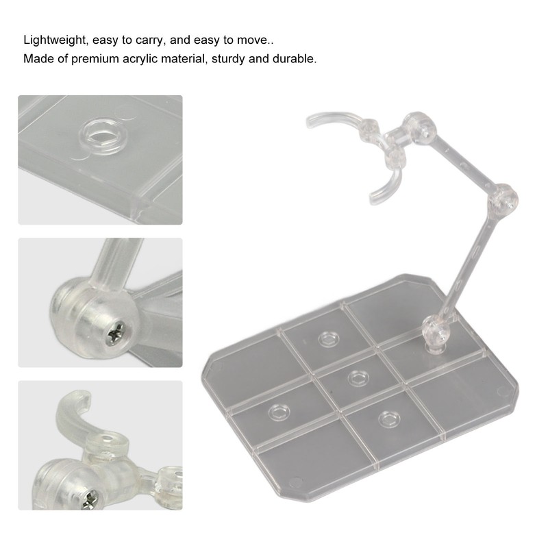 10 Sets Action Figure Stand Transparent Acrylic Anime Figure Display
