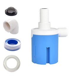1/2 Inch Inner Upper Water Inlet Automatic Float Valve Water Level Control Valve, Used in Swimming Pools, Livestock Tanks, Aquaculture, Aquariums (JYNS-15)