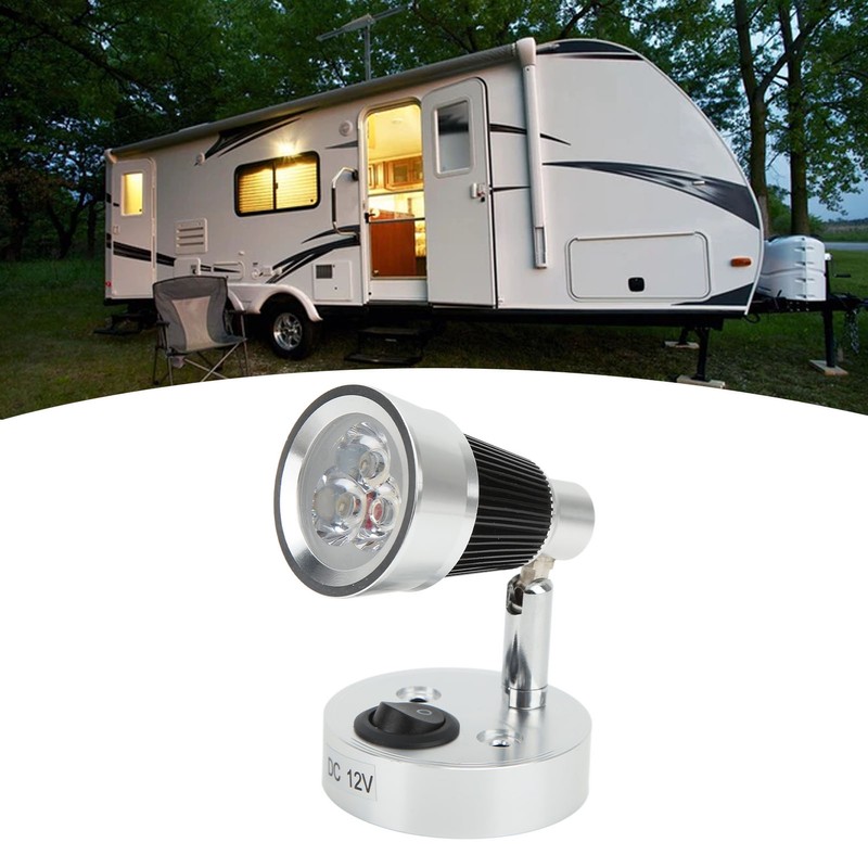 LED Swivel Reading Light 90° Adjustable RV Spotlight Interior Lighting