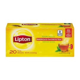 Lipton, America's Favorite Tea, Black Tea, Tea Bags, 20 Ct (Pack of 3)