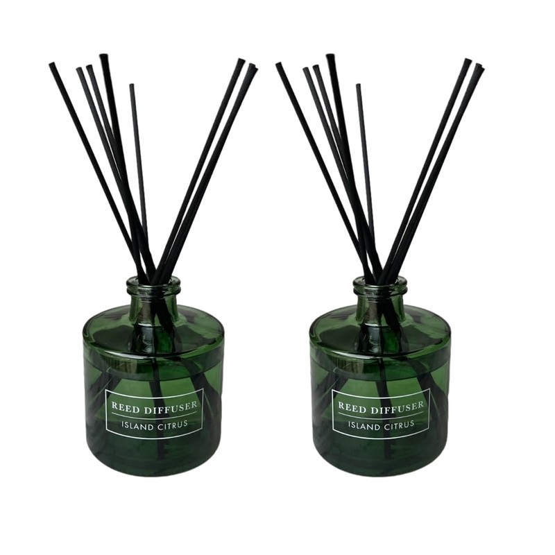 Bellevue Reed Diffuser, 6 fl oz Glass Filled Diffuser, Highly