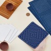 FREEBLOSS 4 Set Sashiko Coasters DIY Kit with Instructions Pre-Printed