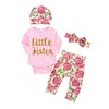 ChYoung Baby Girl Clothes Set Newborn Outfit Little Sister Romper