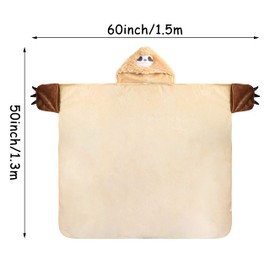 Moyel Sloth Blanket Fuzzy Soft Warm Wearable Hooded Blanket Birthday Gifts for Women Christmas Valentines Day Mothers Day Mom Gifts Sloth Gifts for Mom Friend Wife Sister Granddaughter Girlfriend