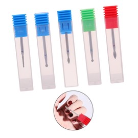 Healeved 5pcs Nail Art Grinding Head Professional Manicure Tools for Home Salon Use Durable Nail Art Supplies for Smooth Finishing