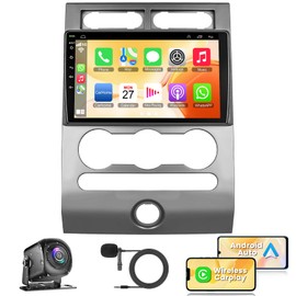 4G+64G Car Radio for Ford Expedition 2007-2014 with Wireless Carpaly & Android Auto,9 Inch IPS Touch Screen Car Stereo with GPS Navigation/Bluetooth 5.2/FM/Backup Camera/WiFi/SWC/HiFi