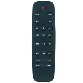 Replace Remote Control Compatible with Nakamichi Sound Bar NK12 Surround Sound 400-Watt 38-Inch Soundbar