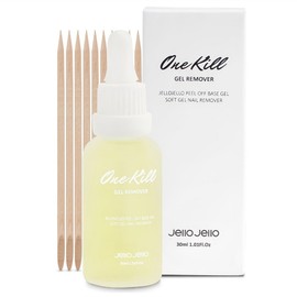 Jello Jello Peel-Off Base Gel Exclusive One-Kill Nail Remover, 30ml, 1 Piece / 젤로젤로 필오프 베이스 젤 전용 원킬 네일리무버, 30ml, 1개