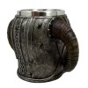 Ebros Gift Viking Warrior Skull With Battle Helmet Beer Stein