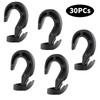 30PCs Plastic Shock Cord Hooks, Elastic Plastic Shock Cord Bungee