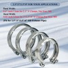 Elifecenter 3.5 Inch Exhaust V band Clamp 3-1/2" Stainless Steel