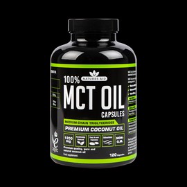 Natures Aid 100% MCT Oil 120 Capsules