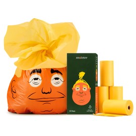 Smolotov Premium Dog Poop Bags, Unscented, Leakproof, 4 Rolls (60 Count) - Stable Genius