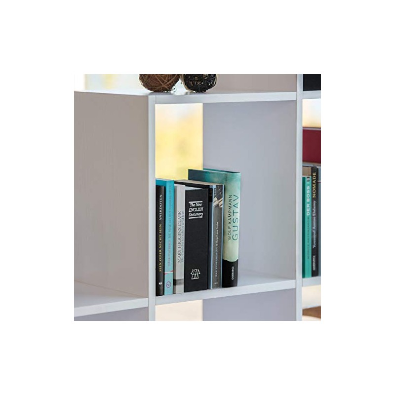 Relaxdays Safe with Key in Book Shape Steel Compartment, Black,