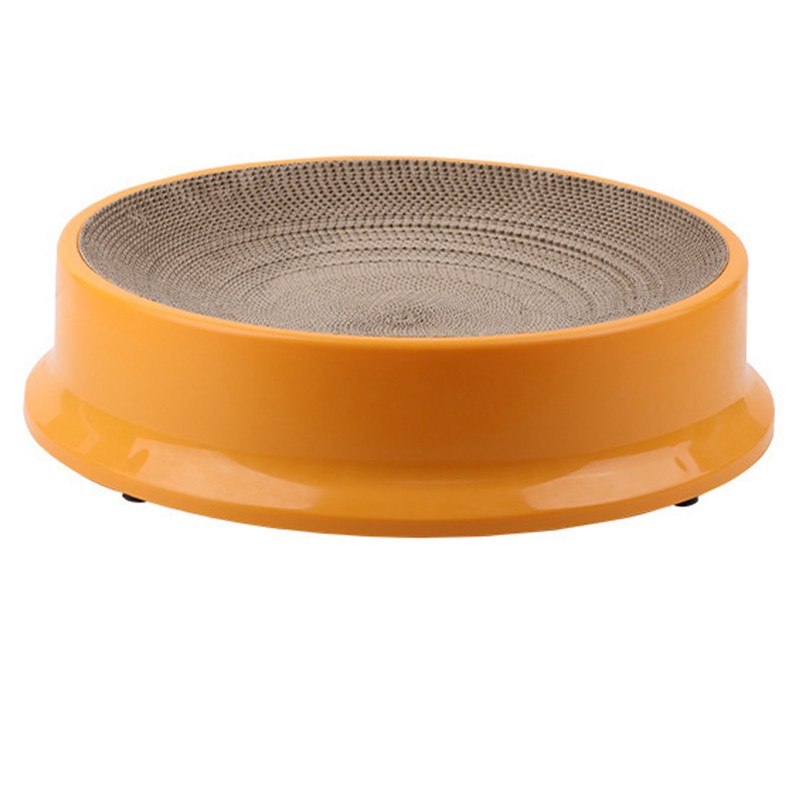 Cat Scratcher Bed with Replaceable Scratching Board Large Round Shape