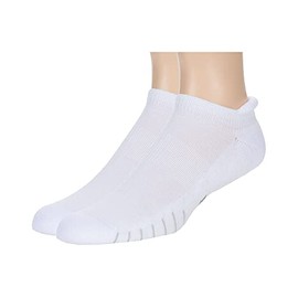 Eurosock Unisex Ace Cool No Show Tab 2-Pack White SM (US Men's Shoe 4-7, Women's Shoe 5-8) One Size