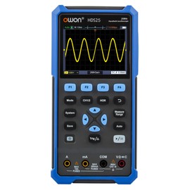 HDS25 OWON Oscilloscope Multimeter 25MHz Bandwidth Dual Channel Handheld Oscilloscope with 250 MSa/s Sample Rate Digital Multimeter Tester