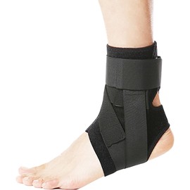 Bodykoo Ankle Support, Sports, Sprains Prevention, Ankle Protection, Fixed, Breathable, Adjustable, Easy to Put on and Take Off, Running, Basketball, Football, Sports, Velcro Taping, Unisex (Left Foot