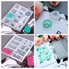 EeeKitOnline 121pcs Silicone Resin Casting Molds Epoxy Spoon Kit Jewelry