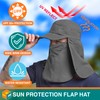 SUN CUBE Fishing Sun Hat with Neck Flap for Men