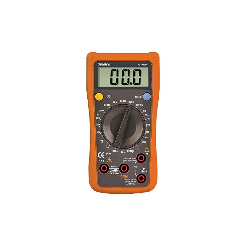 Tenma 72-10390A 600 V AC/DC Manual Ranging Digital Multimeter with