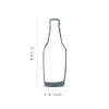 Keewah Beer Bottle Cookie Cutter, 5 x 1.6 inch, Stainless