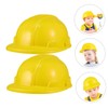 2Pcs Construction Party Hats Hard Hats for Dress Up for