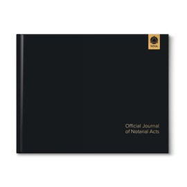 National Notary Association Premium Notary Journal - Executive Style Hardcover Journal with Built-in Ribbon Bookmark - Privacy Guard Included - 122 Pages & 488 Labeled Entry Fields - Black