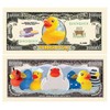 Pack of 5 - Rubber Ducky Million Dollar Collectible Novelty