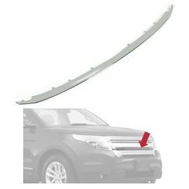 HECASA Lower Grille Trim Compatible with 2011-2015 Ford Explorer Base Limited XLT Replacement for FO1216107 BB5Z8200BA Front Grill Chrome