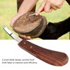 Steel Hoof Knife with Wooden Handle Pointed Cattle Livestock Hand