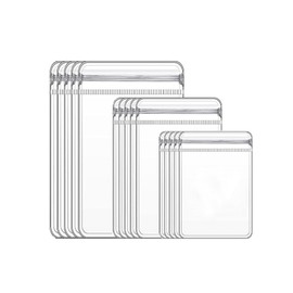 PurifyMR 100 Pieces Jewelry Bags, PVC Accessory Bags, Zip-Packing, Vinyl, Tarnish Resistant, Clear, Mini Zippered Bags, Sealable, Antioxidant, Zipper Included (3.9 x 5.9 inches (10 x 15 cm)