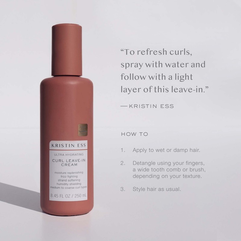 Kristin Ess Hair Ultra Hydrating Curl Leave-In Cream Conditioner for