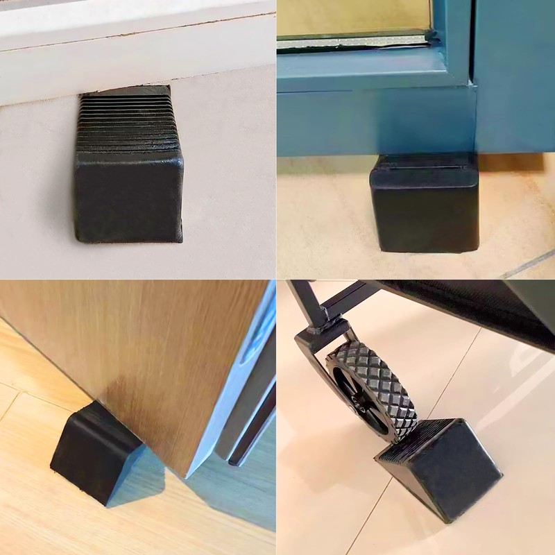 Heavy Rubber Duty Door Stopper Holder,6cm Big High Stop Wedge