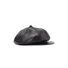 Schott Leather Newsboy Cap 782-5974006 Men's Leather Newsboy Cap, 010